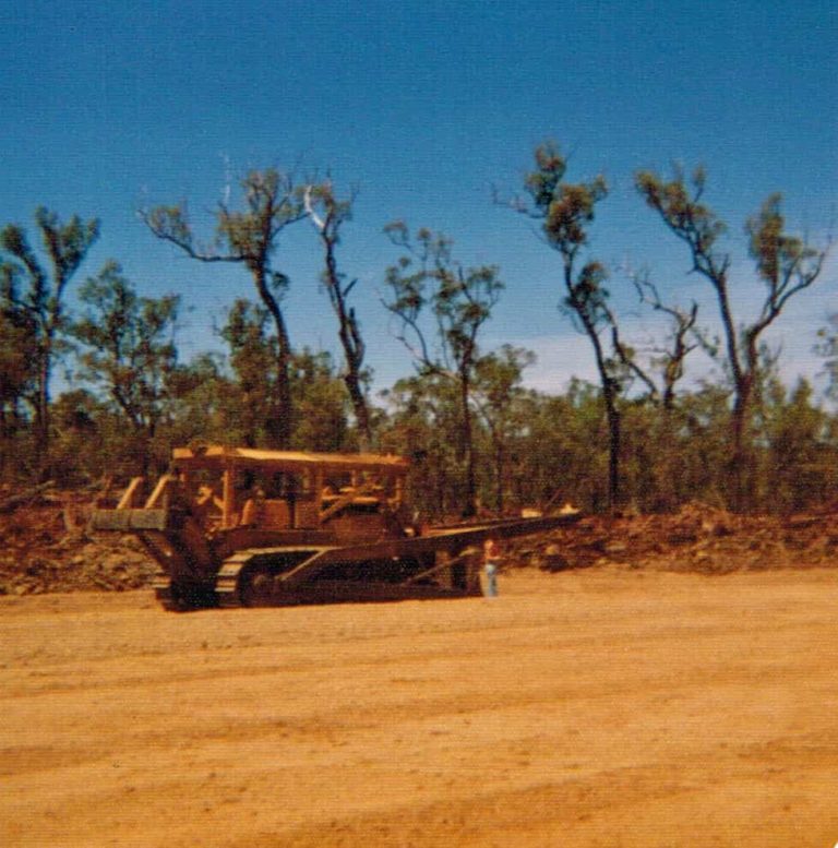 Rocky Gully Clearing for Dam site abt 1977